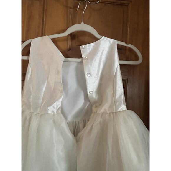 New flower girl dress David’s bridal girls formal 12 Tule Pearl Beautiful - Picture 3 of 11